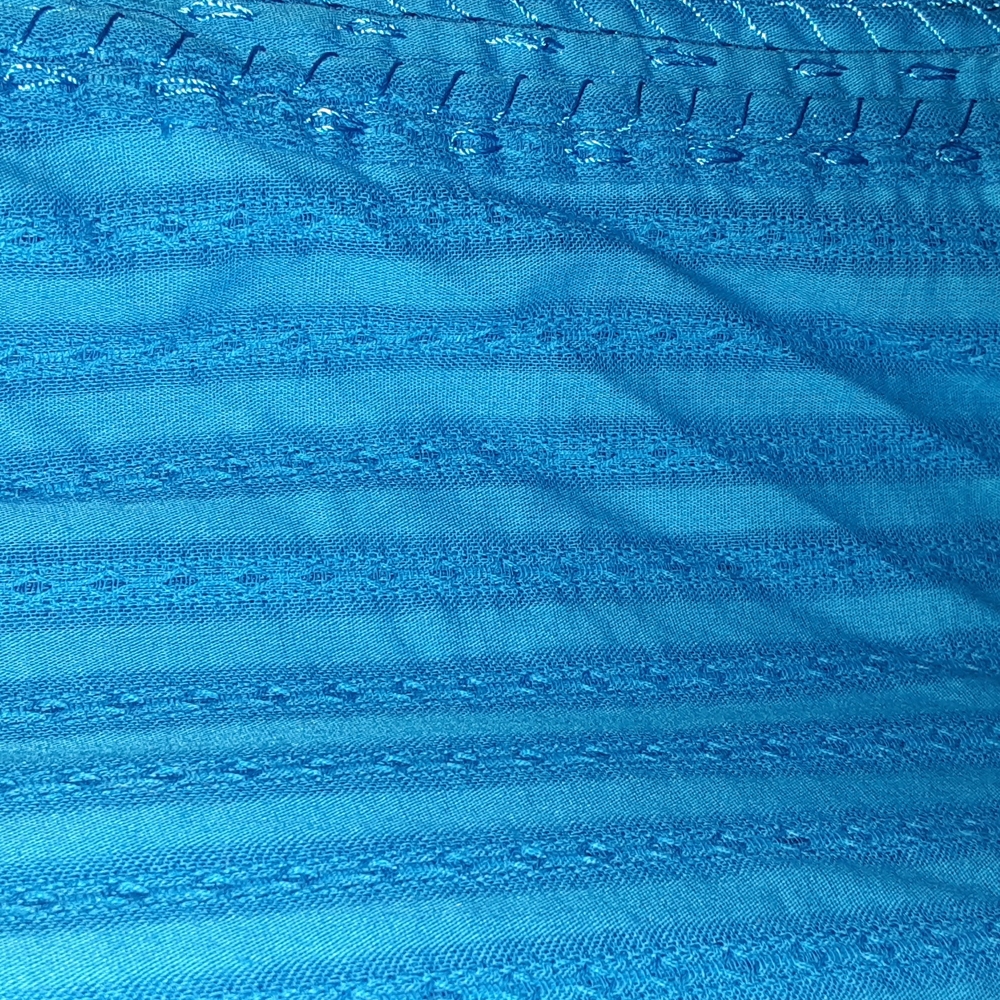 Chicos snap down blouse turquoise sz 2 pit measures 18 inches - Picture 4 of 9